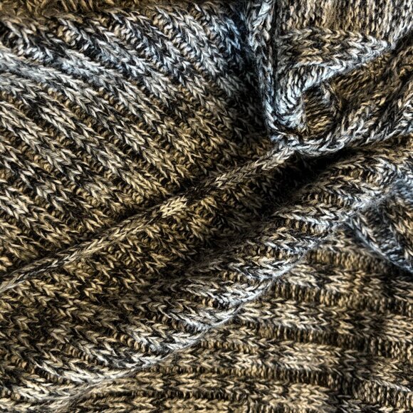 Style and Co Woman Sweater Open-Front Cardigan Black White Acrylic Womens 1X - Picture 11 of 12